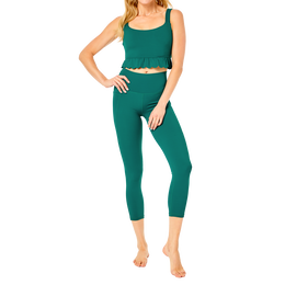 Luisa Scalloped Ruffle Sports Bra