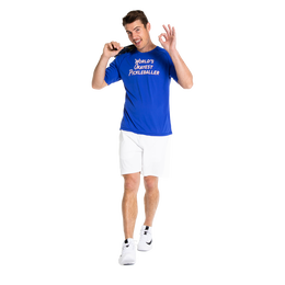 World&#39;s Okayest Pickleballer Men&#39;s Crew Neck T-Shirt