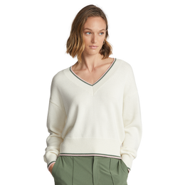 Cricket Collar Long Sleeve Wool-Blend Sweater