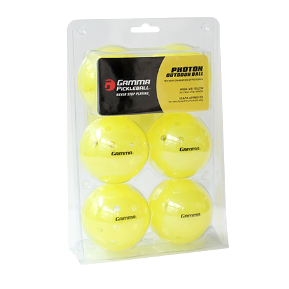 Gamma Photon Outdoor Pickleball 6 Pack Balls PGA TOUR Superstore