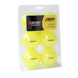 Photon Outdoor Pickleball 6 Pack Balls