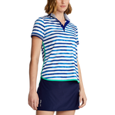 Alternate View 1 of Striped Performance Jersey Polo Shirt