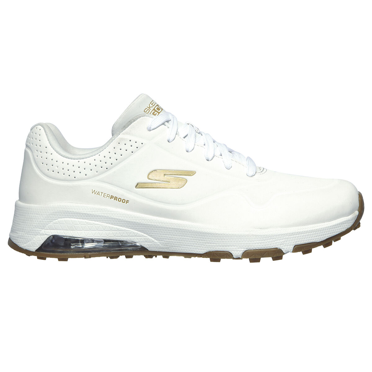 스케쳐스 우먼 골프화 SKECHERS Skech-Air-DOS Womens Golf Shoe,White/Gold
