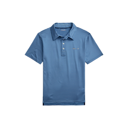 Boys Striped Short Sleeve Polo Shirt