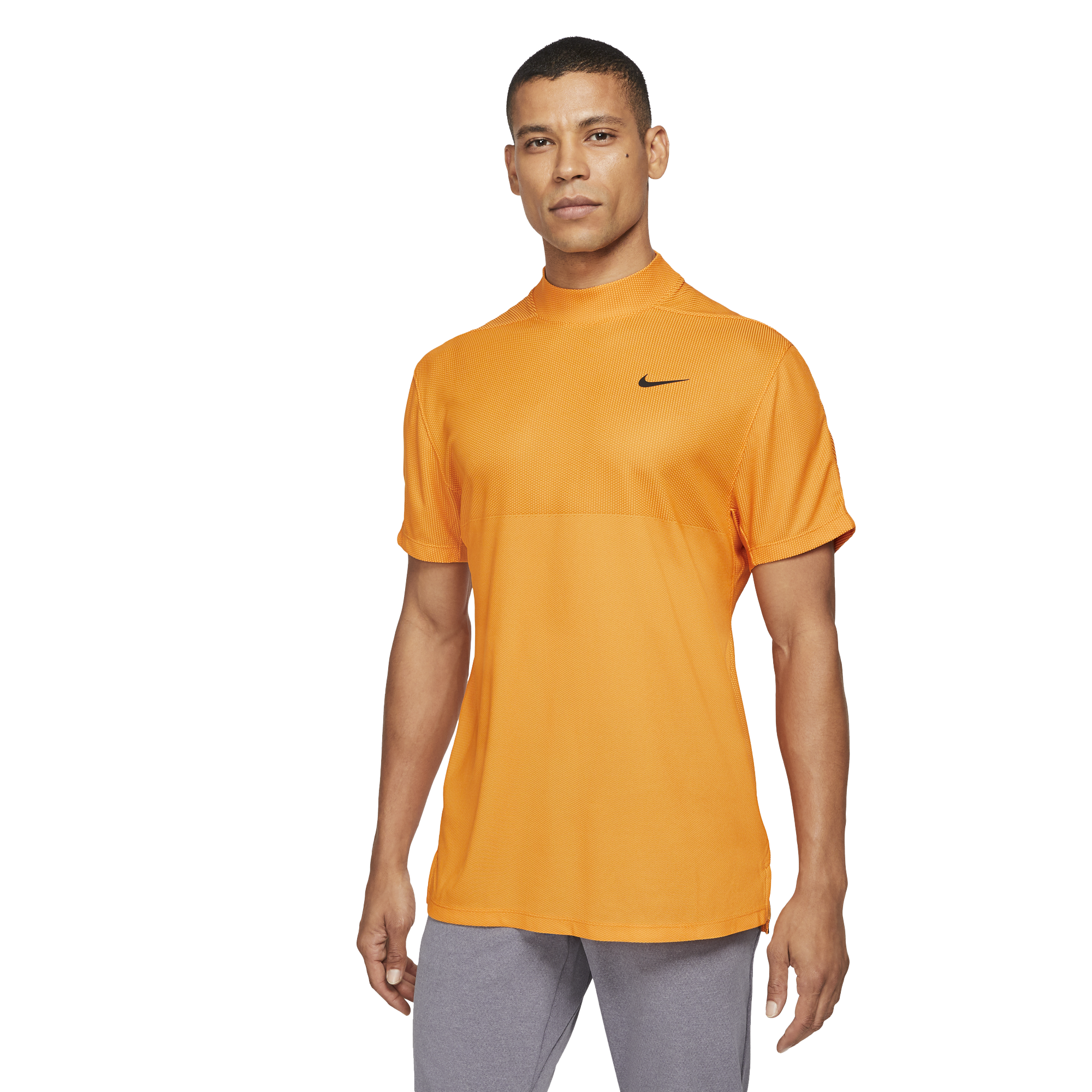 Nike short sleeve mock neck shirts best sale
