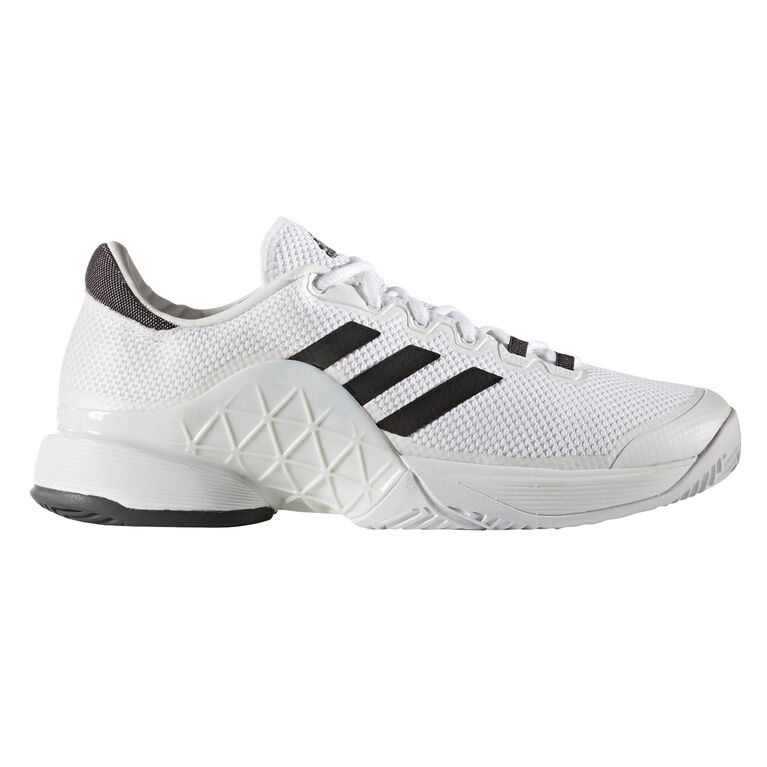 adidas Barricade 2017 Men's Tennis Shoe - White/Black | PGA TOUR Superstore