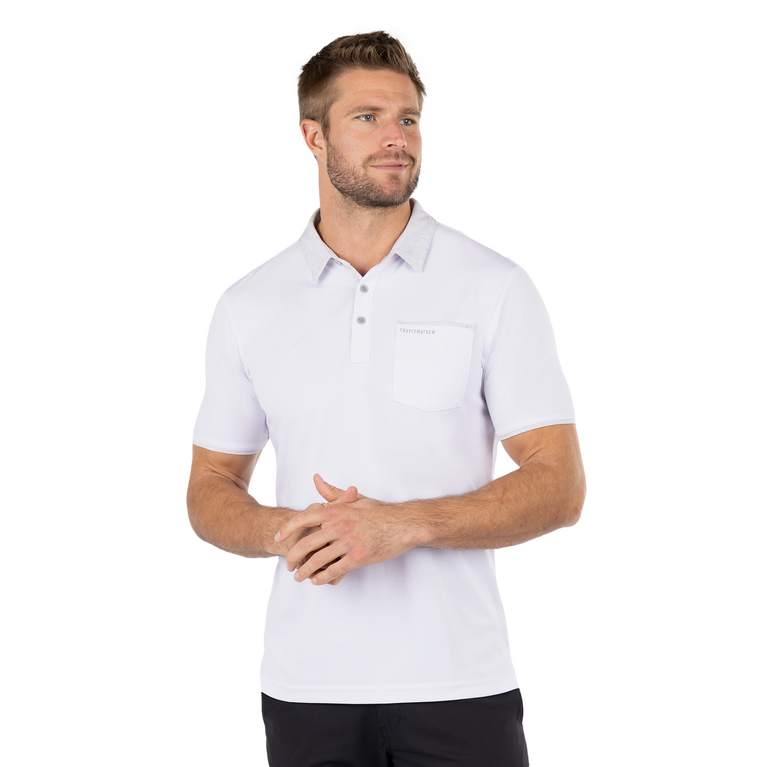 Snowy Days Pocket Short Sleeve Polo Shirt