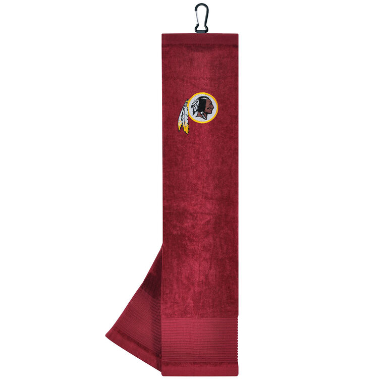 Team Effort Washington Redskins Face/Club Tri-Fold Embroidered Towel