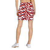 Alternate View 3 of Paprika Pop Collection: Angela Wave Print Pull-On 18&quot; Skort
