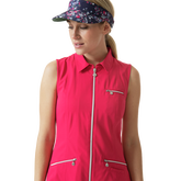 Alternate View 1 of Sportif Dot Collection: Lyric Sleeveless Full Zip Dress