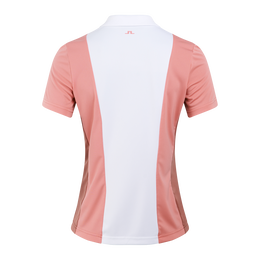 Evelina Color Block Short Sleeve Polo Shirt
