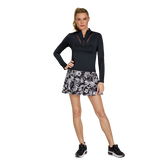 Essential Parma Mesh Inset Quarter Zip Top