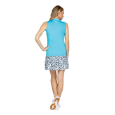 Alternate View 2 of Radiance Cove Collection: Zyra Solid Sleeveless Quarter Zip Top