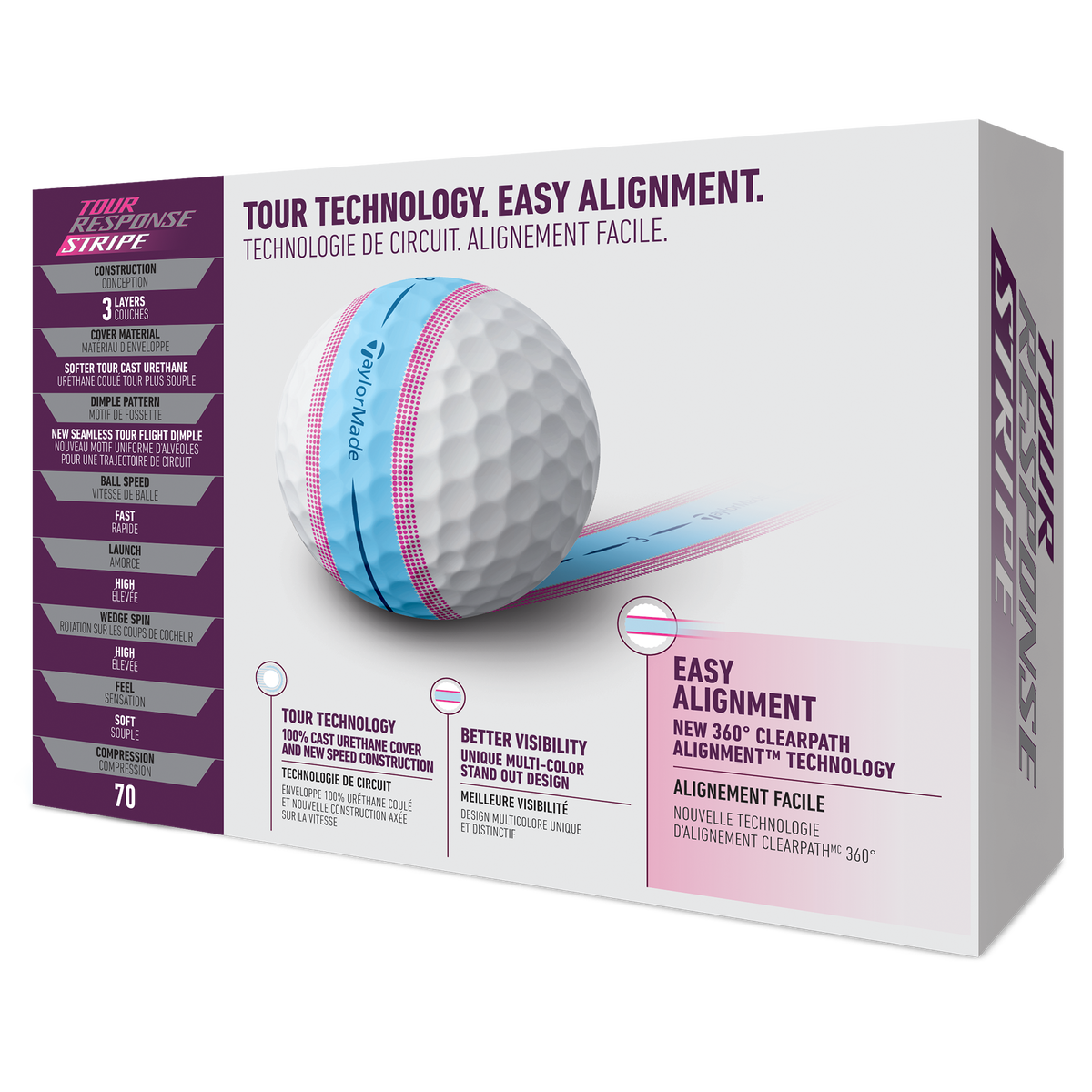 TaylorMade Tour Response Stripe 2023 Golf Balls PGA TOUR Superstore