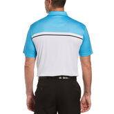 Alternate View 1 of Blocked Birdseye Print Short Sleeve Golf Polo Shirt