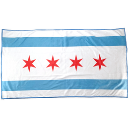 Chicago Flag Player&#39;s Towel