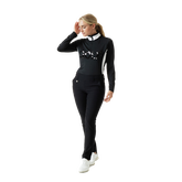 Alternate View 1 of Irregular Check Collection: Netty Sequin Golf Motif Quarter Zip Pull Over