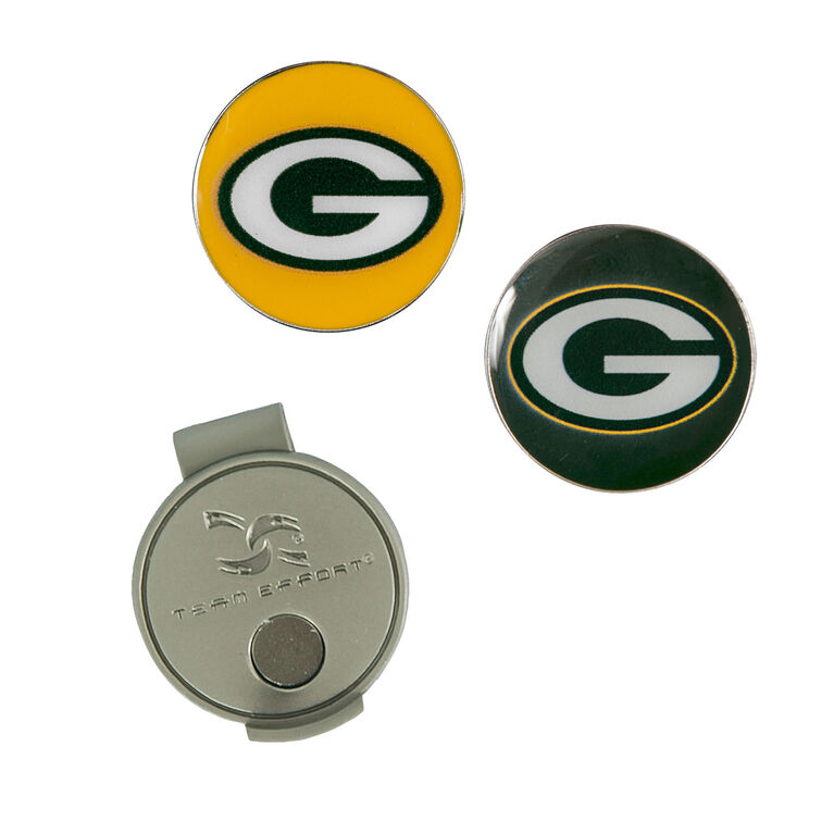 Team Effort Green Bay Packers Hat Clip &amp; Ball Marker