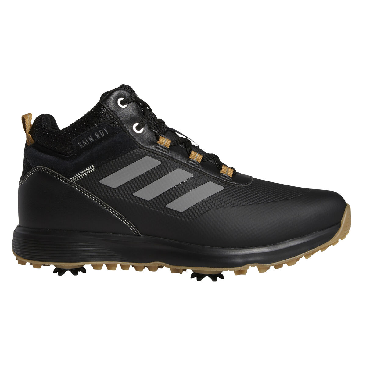 아디다스 맨 골프화 Adidas S2G RECYCLED POLYESTER MID-CUT Mens Golf Shoes,Black/Grey