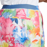 Alternate View 1 of Washed Floral Print 15&quot; Stretch Pull On Golf Skort