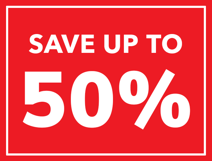 Save up to 50%