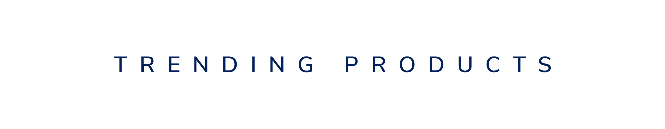 Trending Products Header