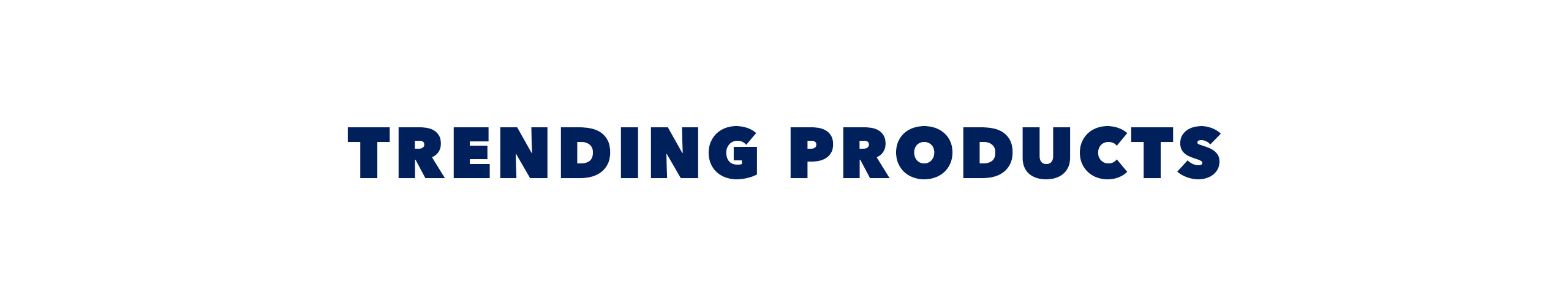Trending Products Header