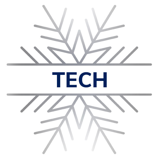 Technology Snowflake Graphic