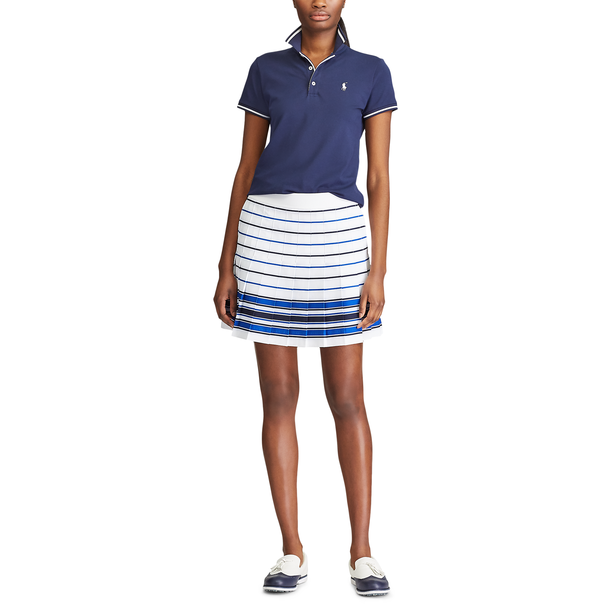 Polo Ralph Lauren Striped Pleated Golf Skort | PGA TOUR Superstore