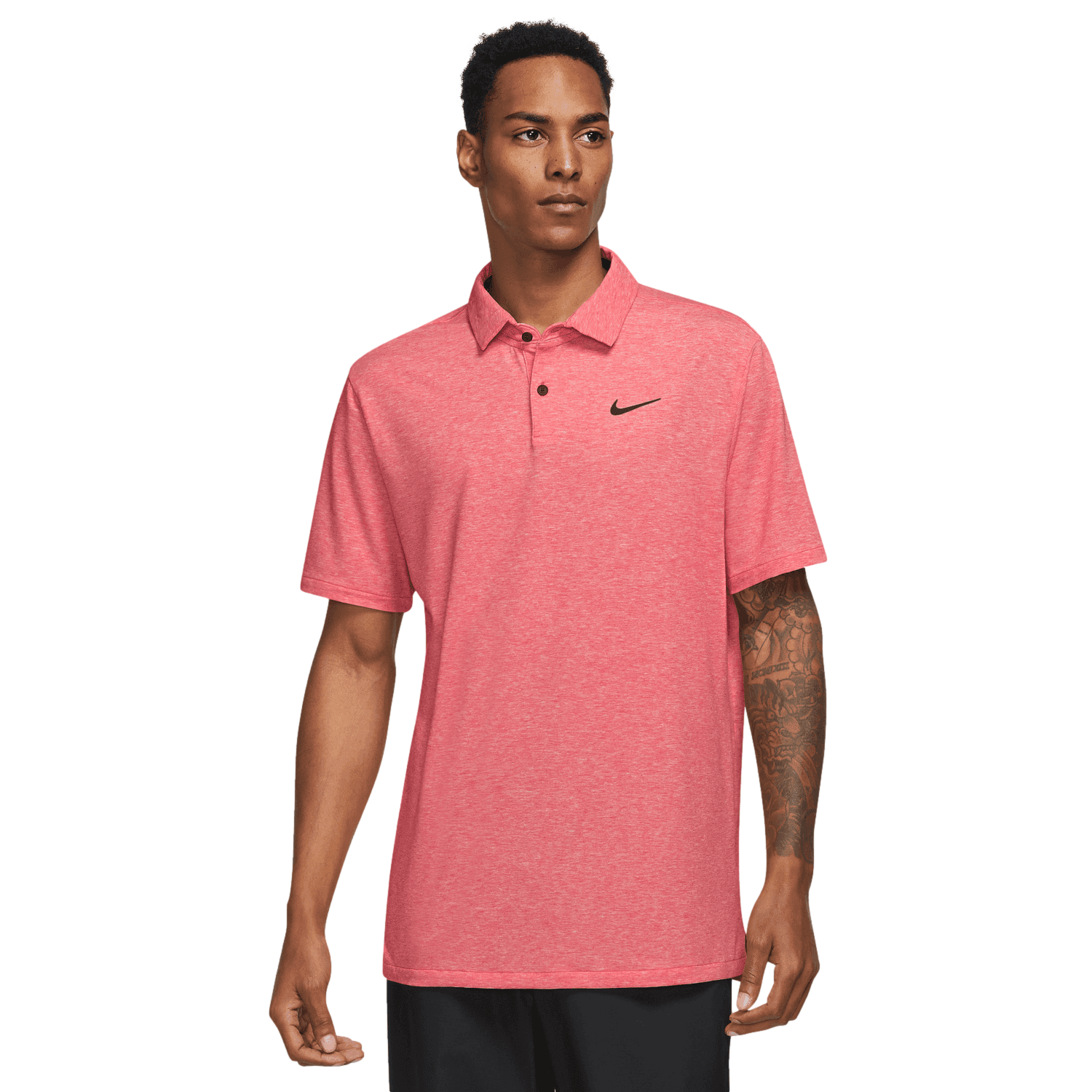 Pink nike golf shirt on sale mens
