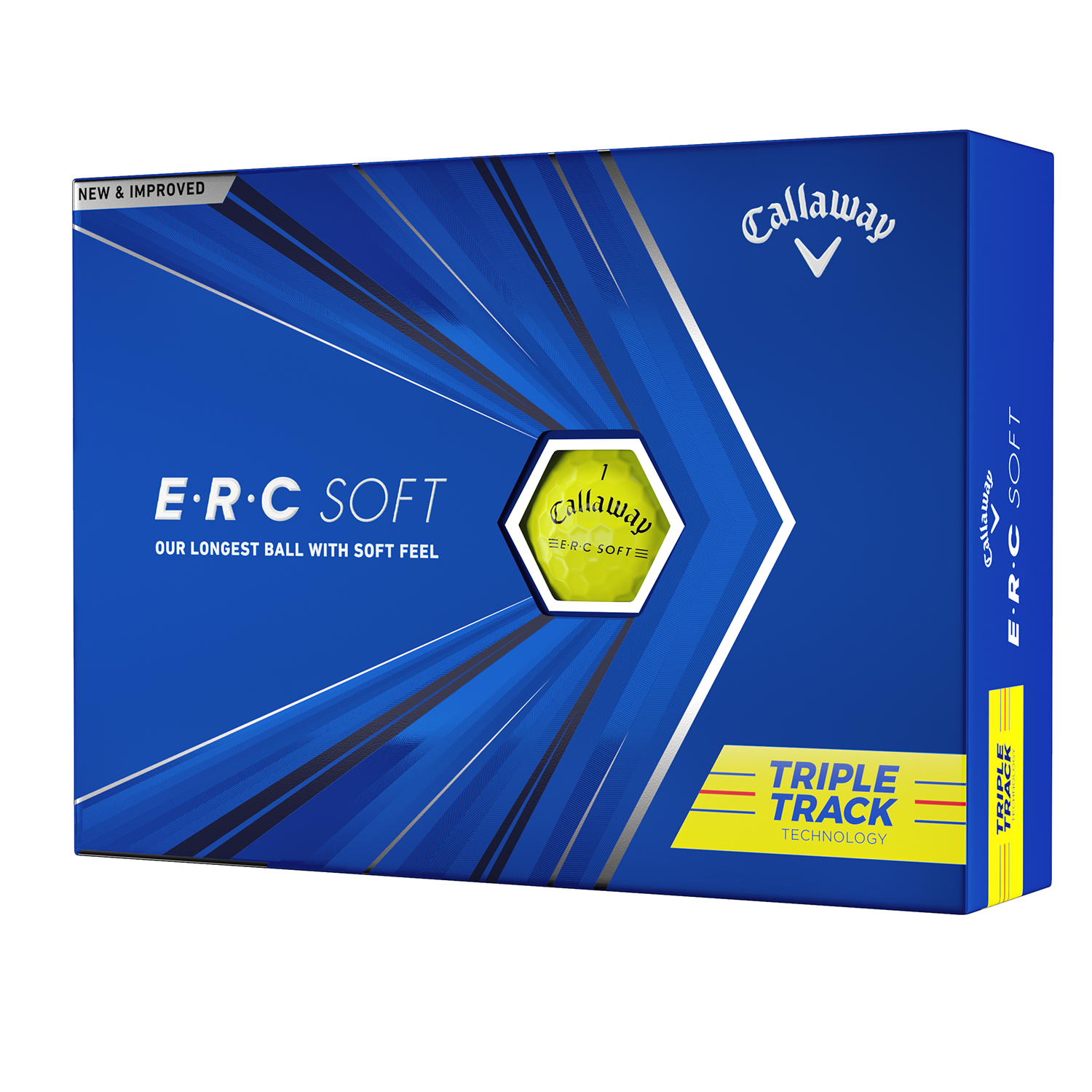 Callaway erc soft triple track yellow golf balls