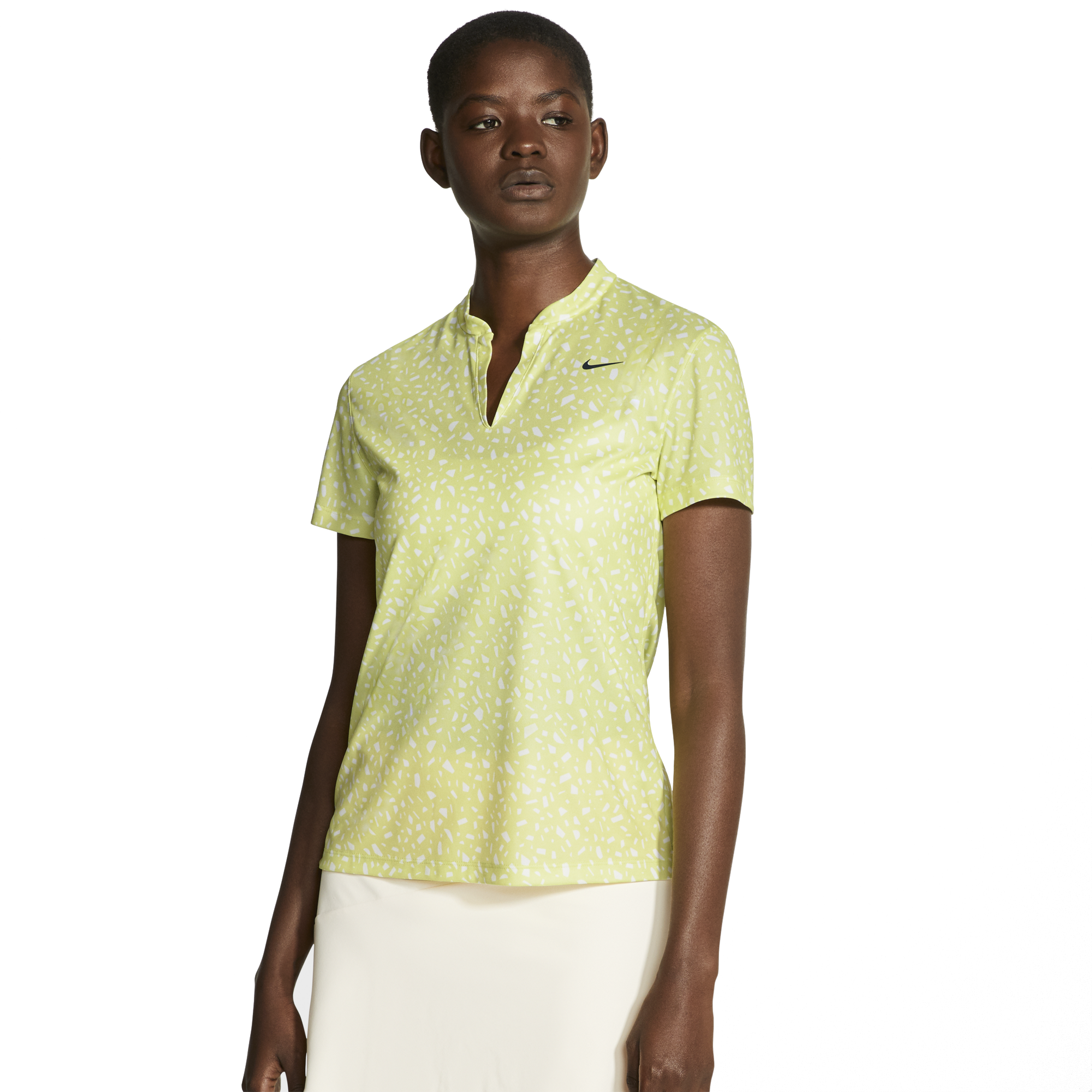 Nike Dri FIT Victory Print Short Sleeve Golf Polo PGA TOUR