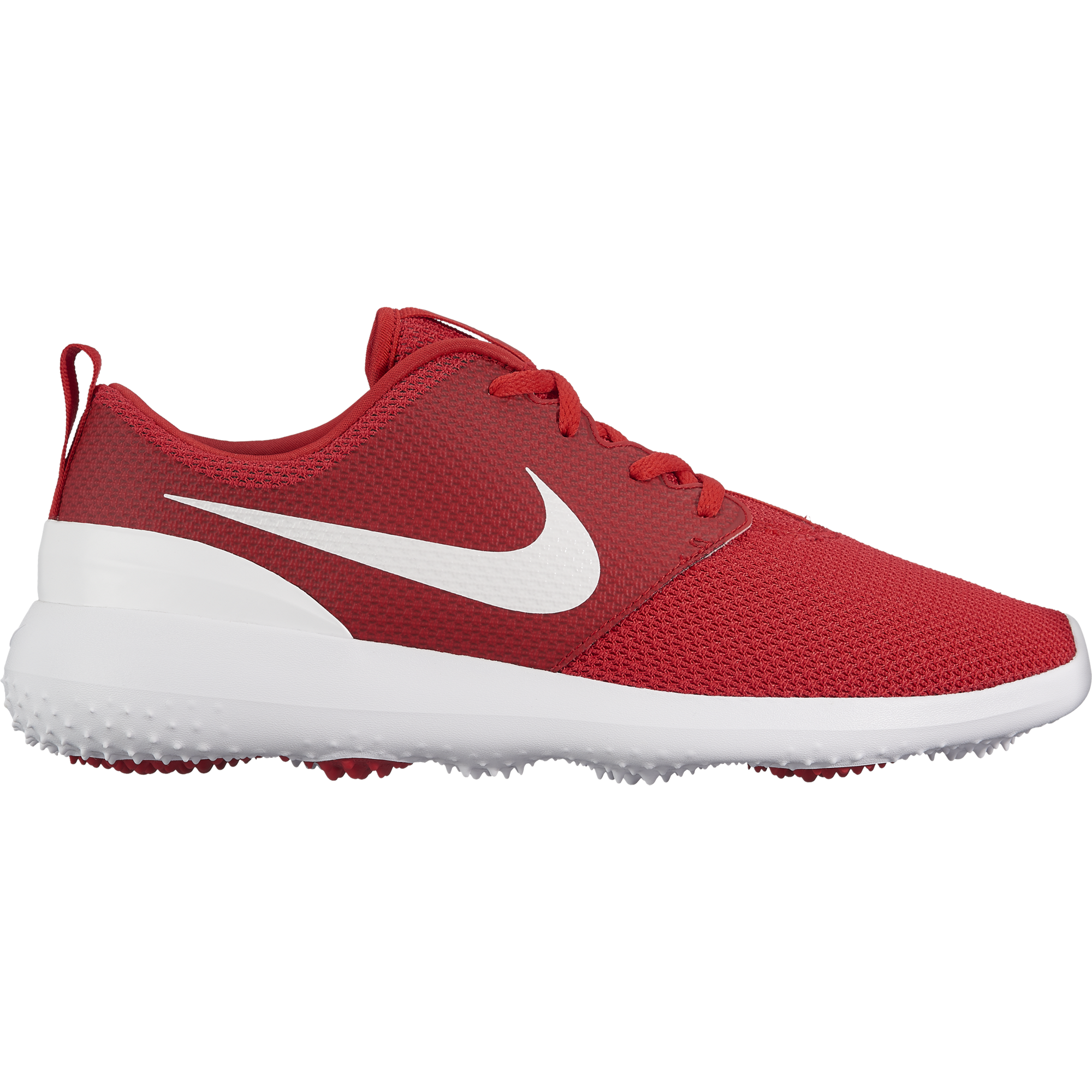 nike roshe red and white