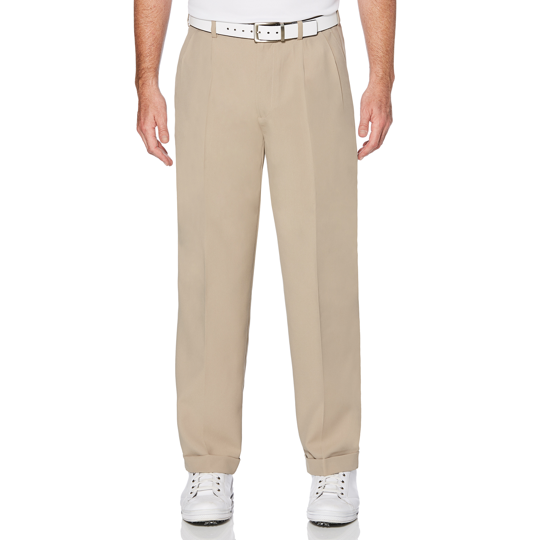 Pleated golf 2025 slacks