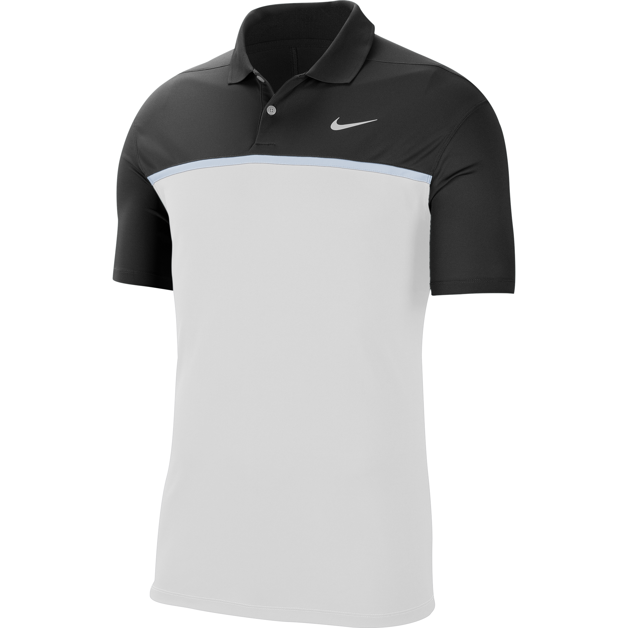 black nike polo shirt