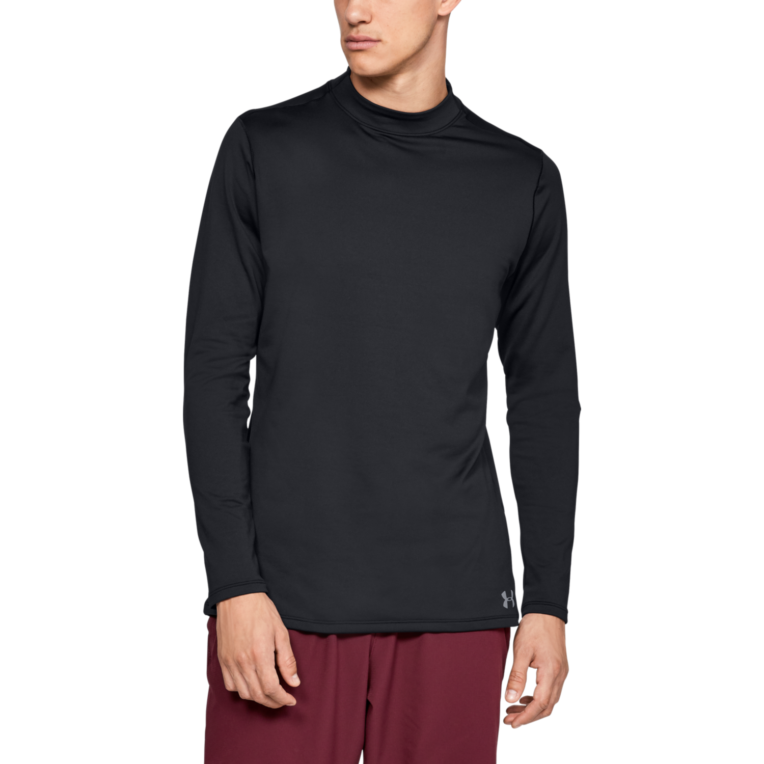 under armour men's coldgear fitted golf mock
