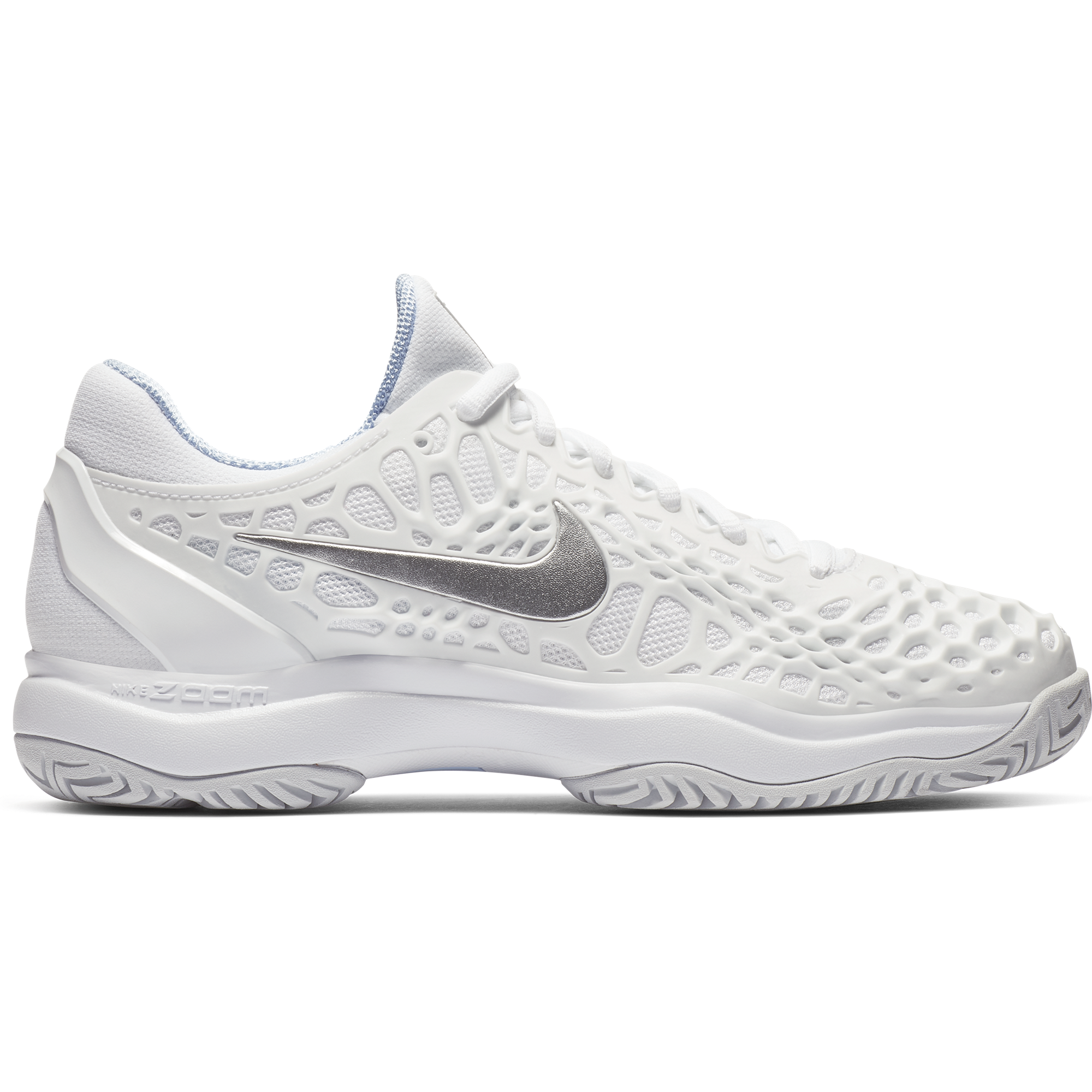 women's zoom cage 3 tennis shoes black and white