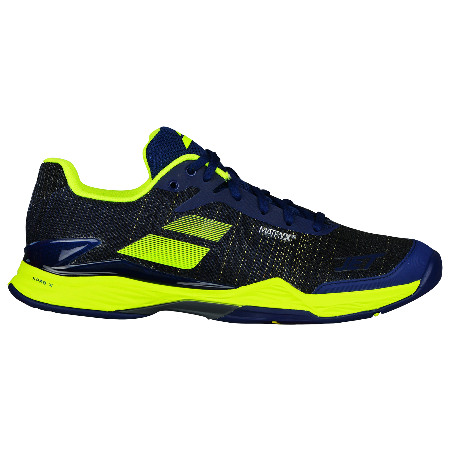 Babolat Men's Jet Mach II All Court Tennis Shoe Dark Blue/Black 