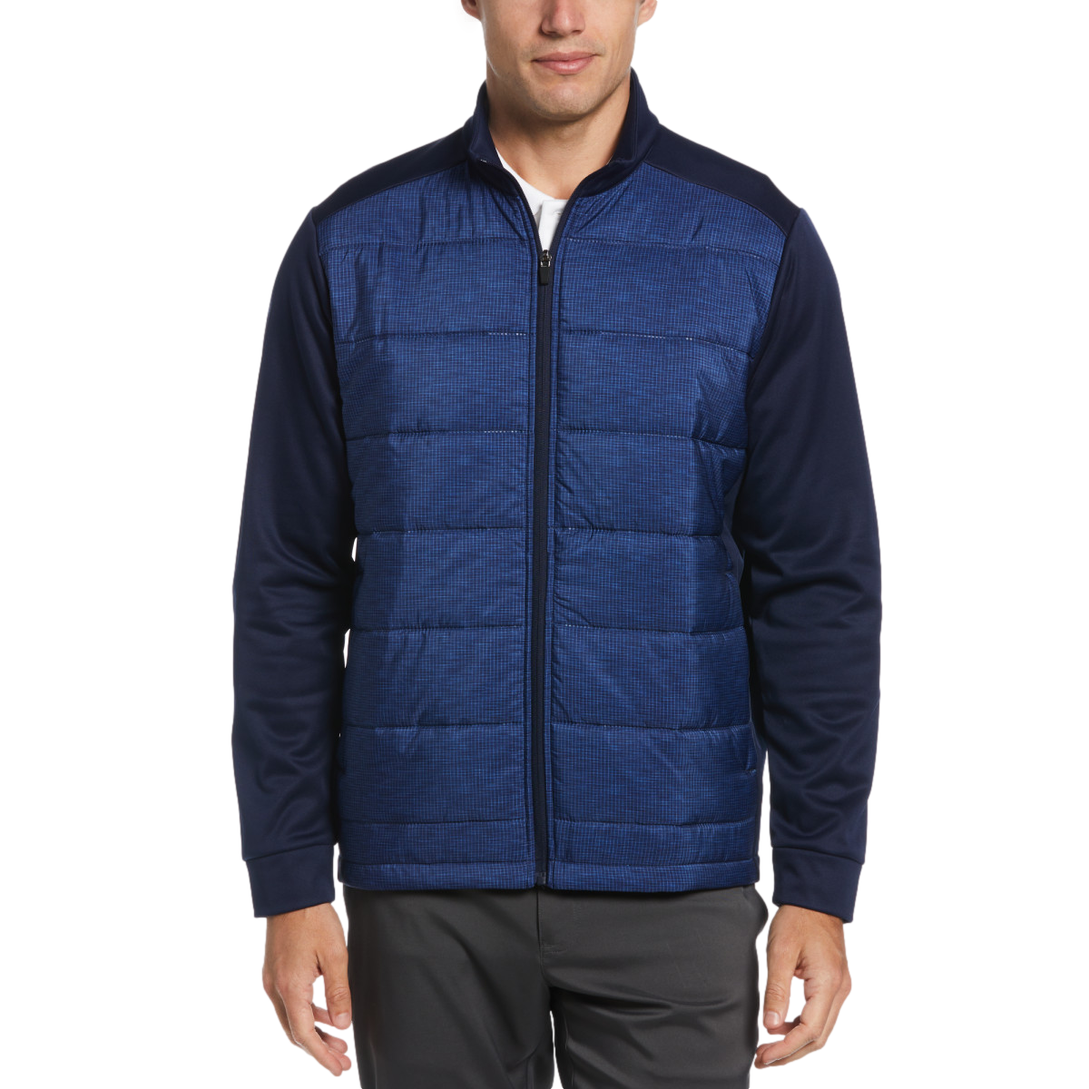 PGA TOUR Apparel Ultrasonic Print Insulated Puffer Full Zip Jacket