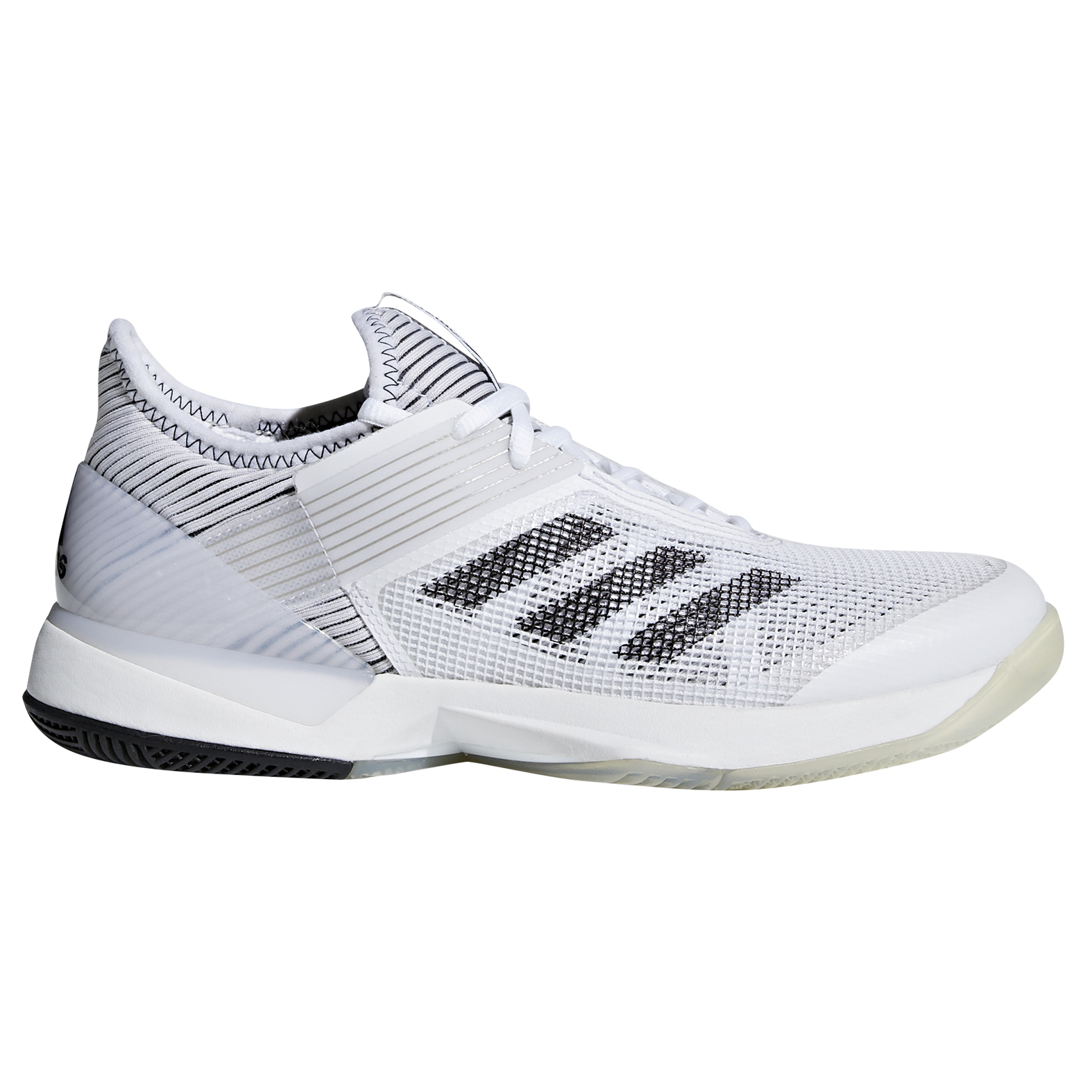 adidas adizero ubersonic 3 Women's Tennis Shoe White/Black | PGA Superstore