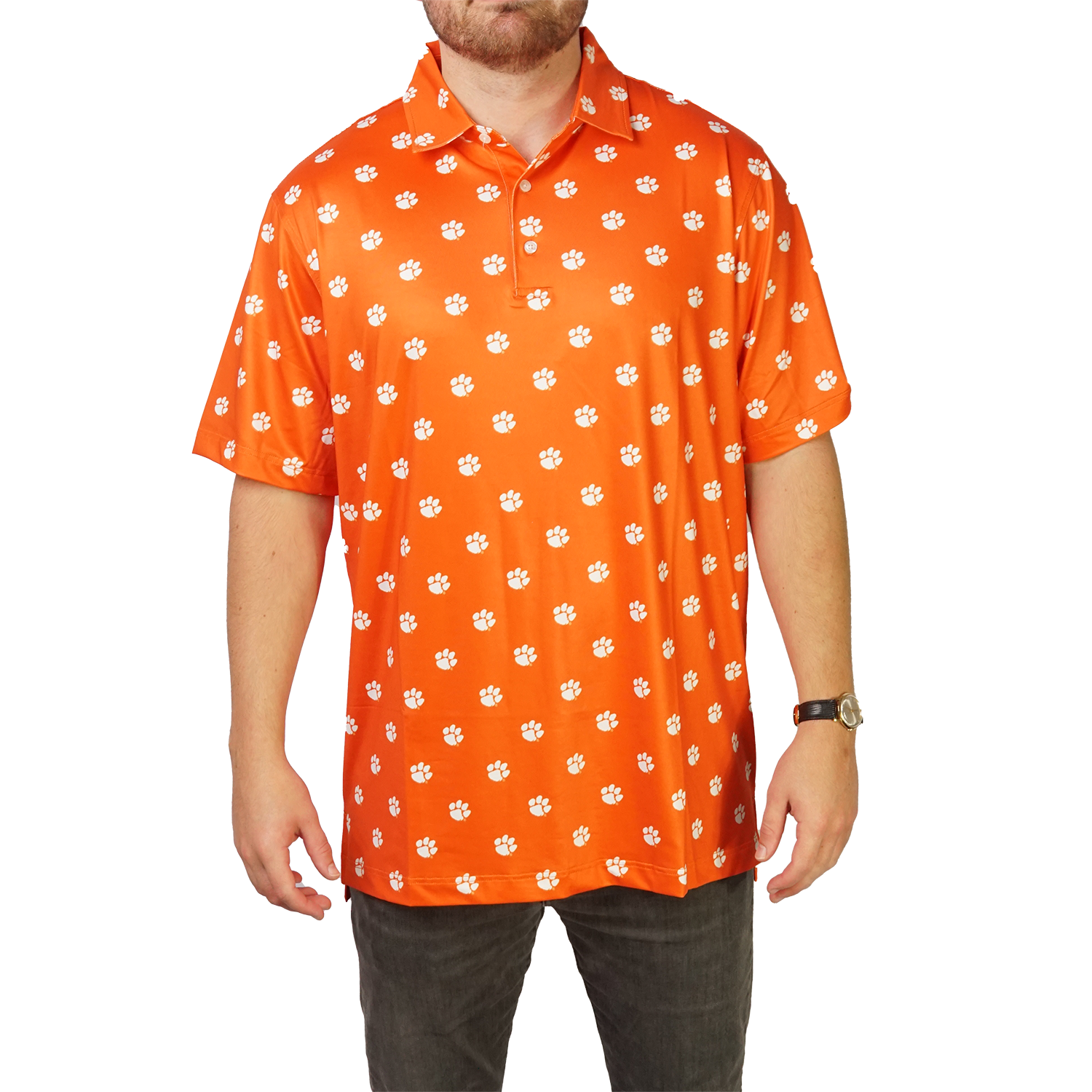 clemson golf polo