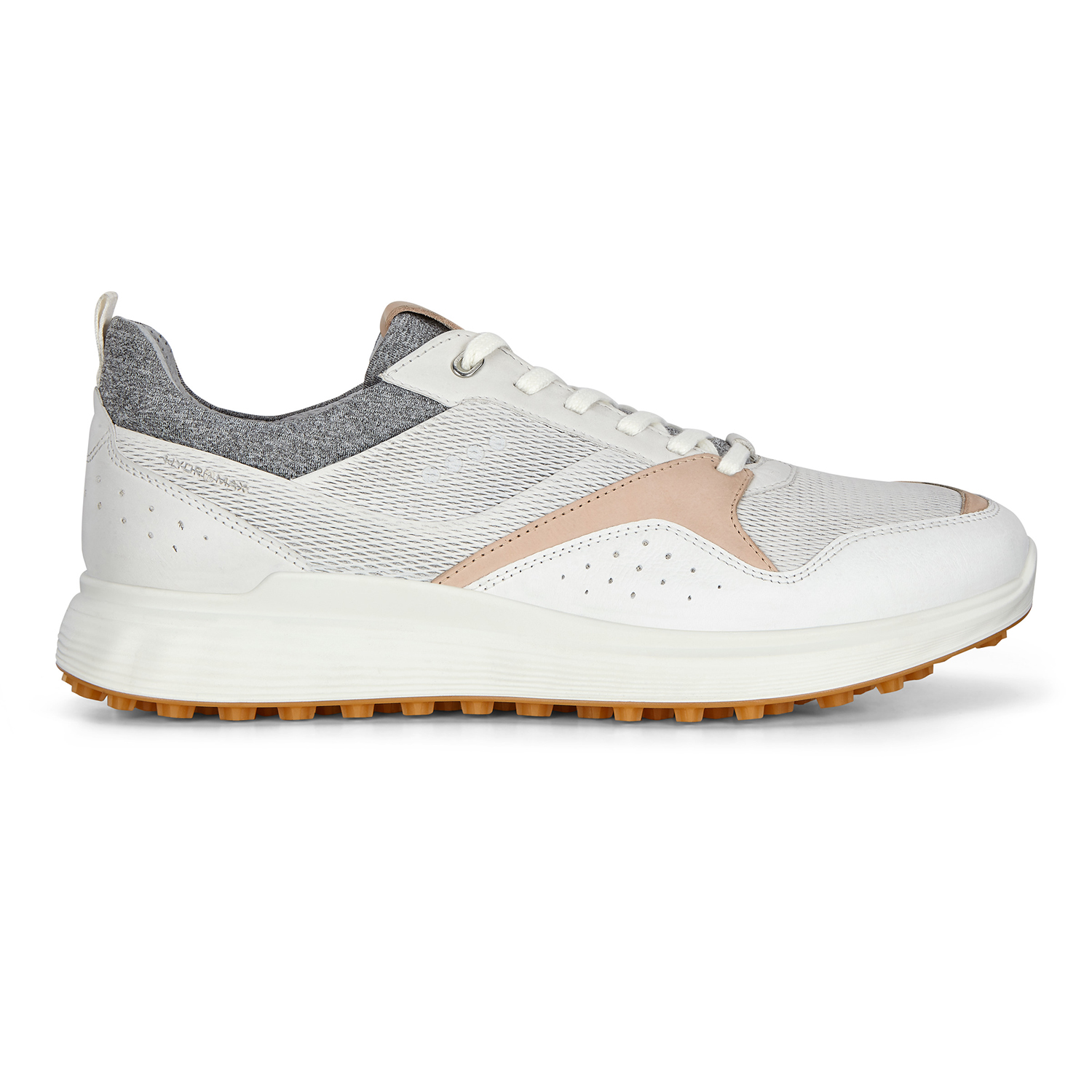 Ecco S Casual Men S Golf Shoe White Tan Pga Tour Superstore