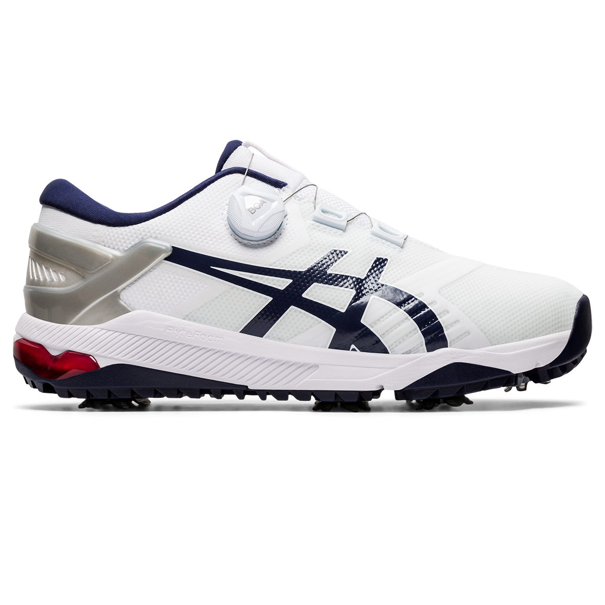Asics Gel Course Duo Boa Men S Golf Shoe White Navy Pga Tour