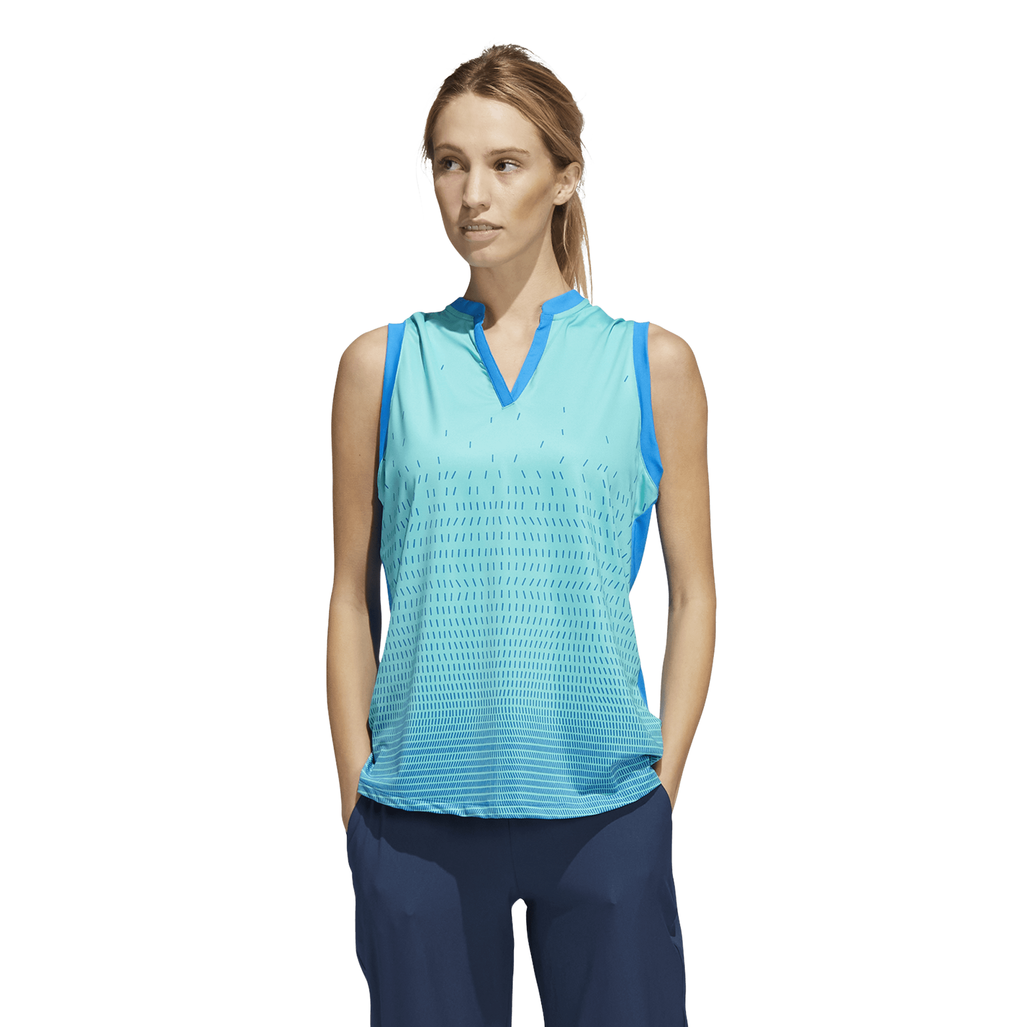 adidas Sport Performance Gradient Sleeveless Polo Shirt PGA TOUR