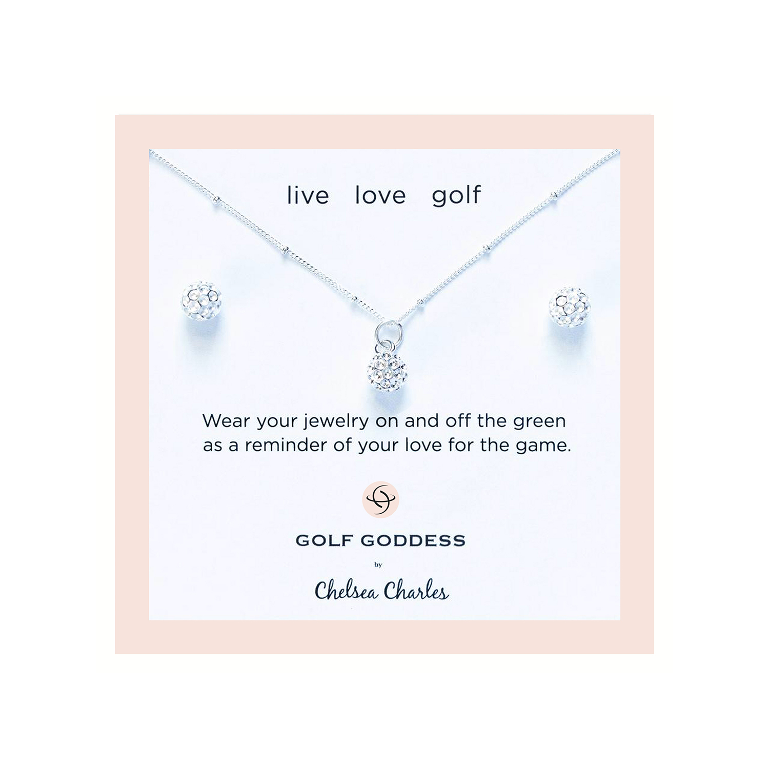 Golf discount ball necklace