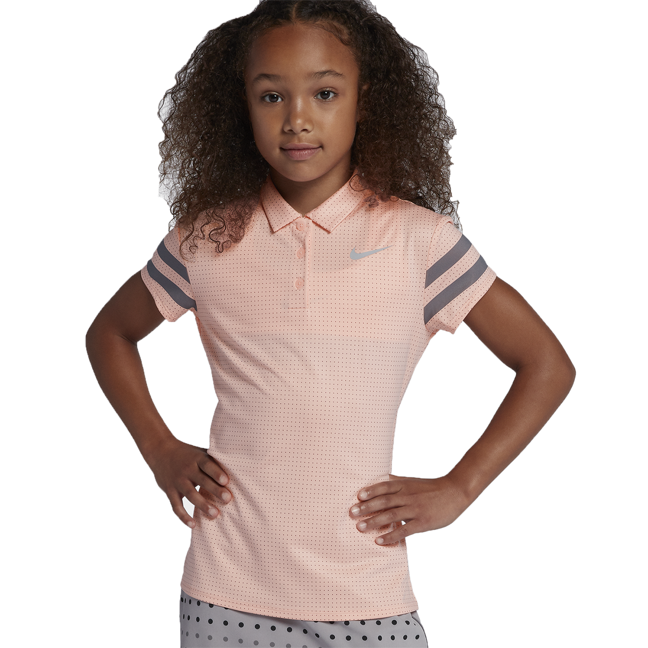 Nike Dry Girls Printed Golf Polo Pga Tour Superstore