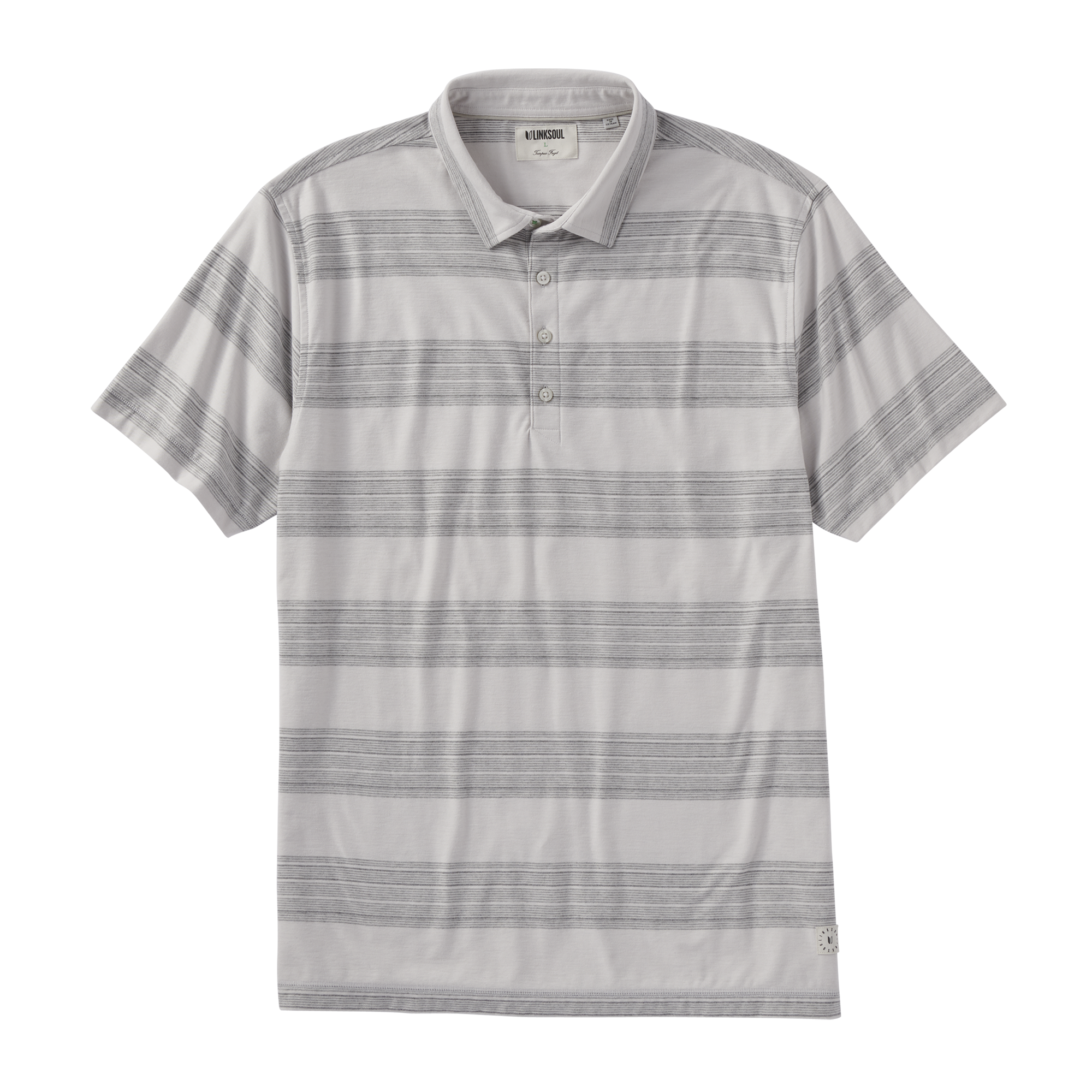 Linksoul Wide Stripe Short Sleeve Polo Shirt Pga Tour Superstore