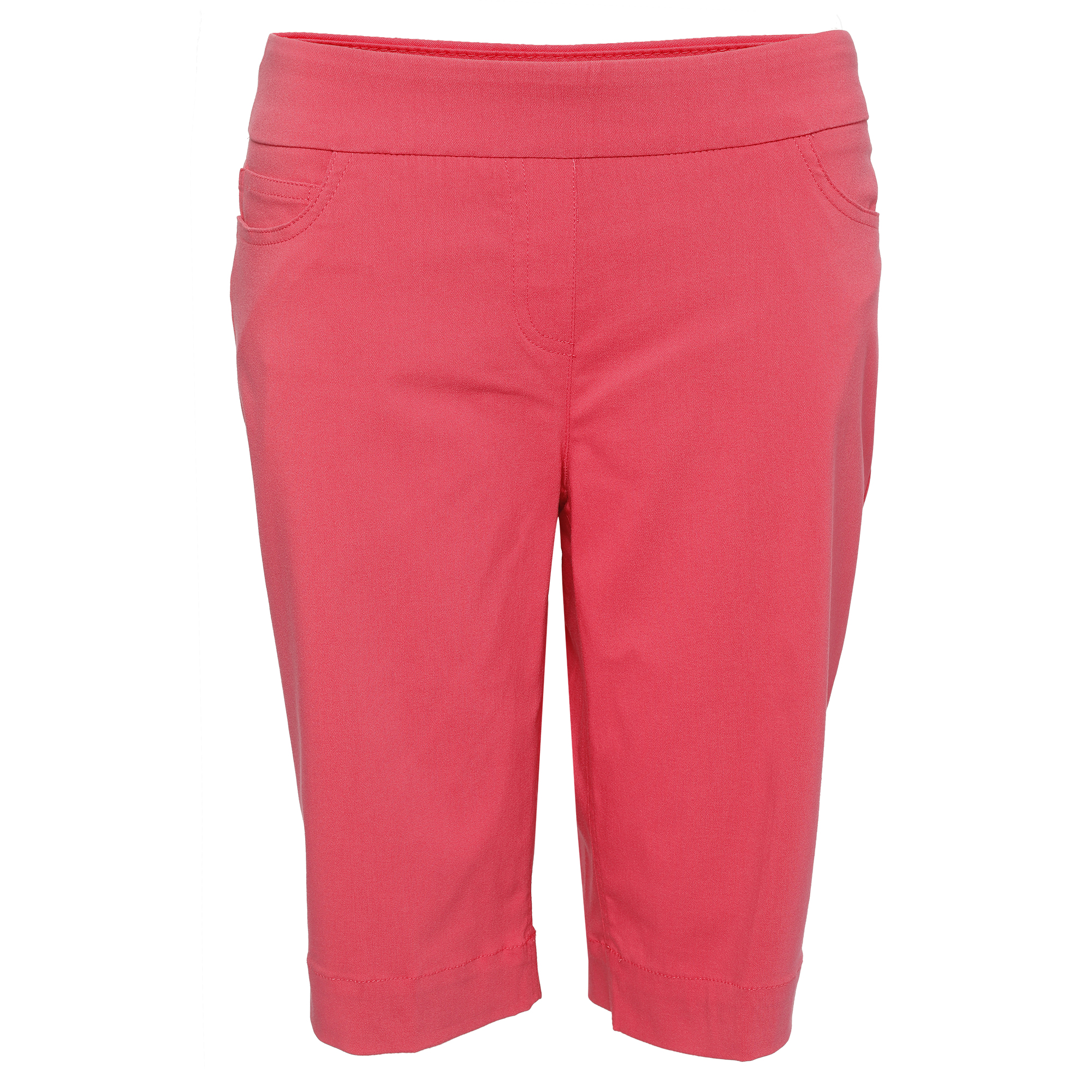 SLIM-SATION Womens Wide Band Solid Skort