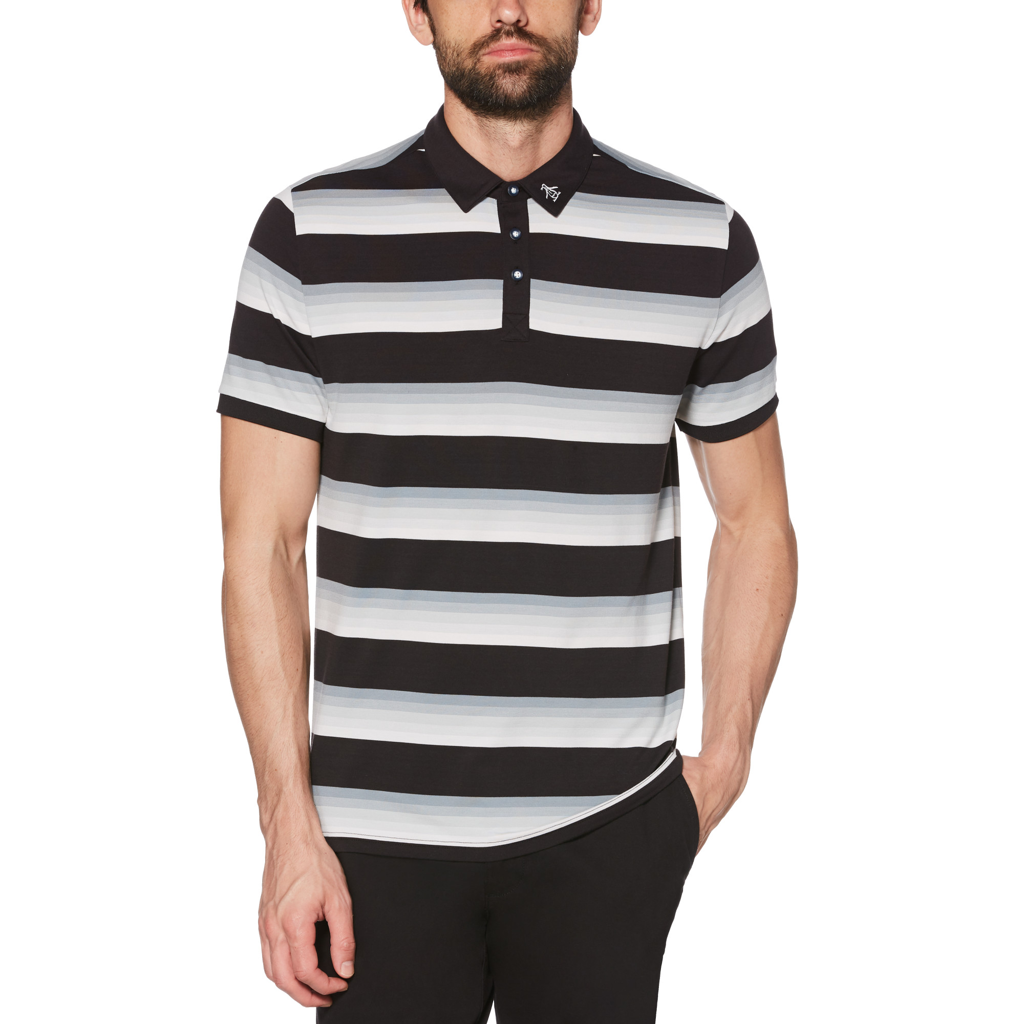 Original Penguin 1955 Clubhouse Stripe Golf Polo | PGA TOUR Superstore