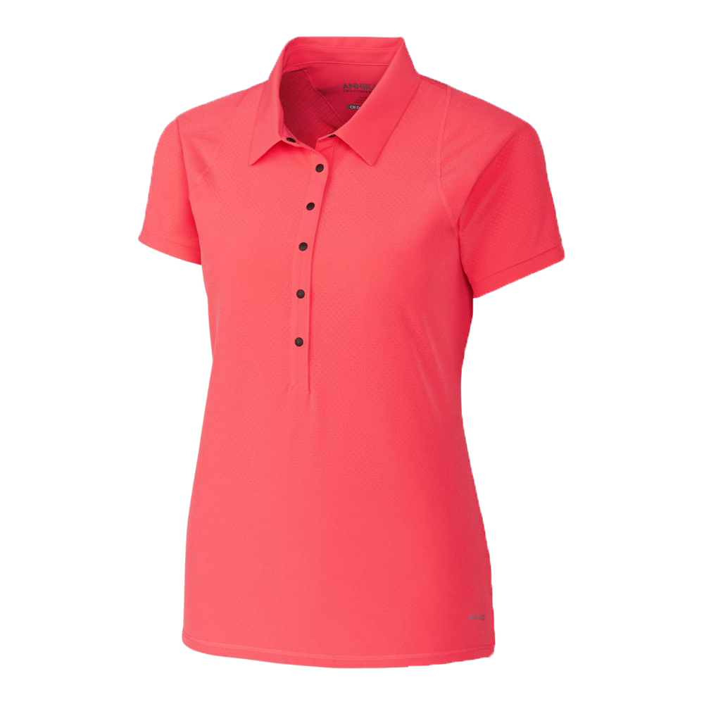 Annika Perforated Short Sleeve Polo PGA TOUR Superstore